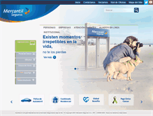 Tablet Screenshot of mercantilseguros.com